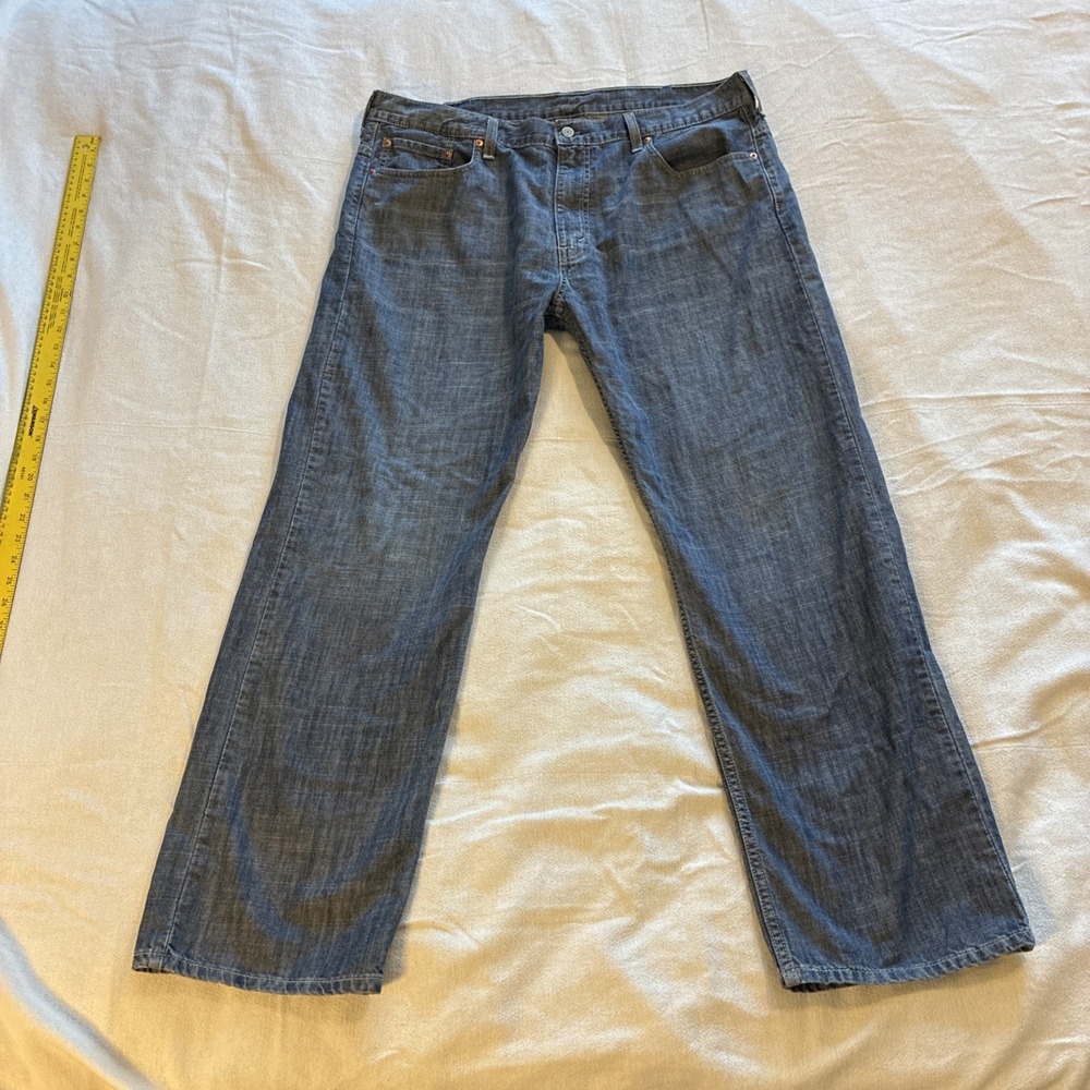 Levi's Men's Jeans 569 Style 38 X 32** Dark Color Loose Straight Relaxed Comfort